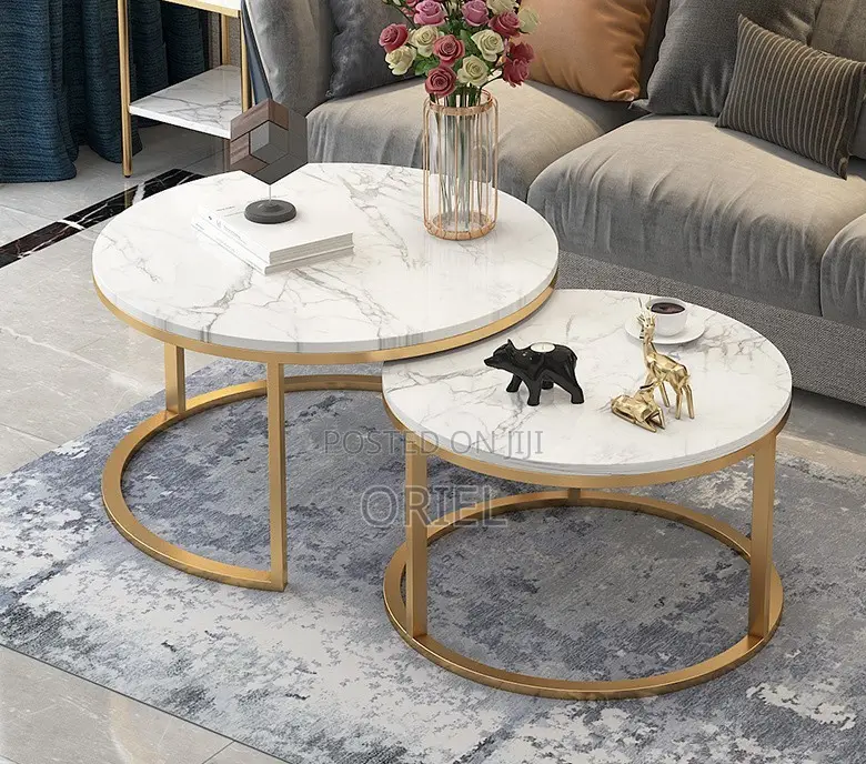 Coffee Table ; Modern Round Set Nesting Coffee Table