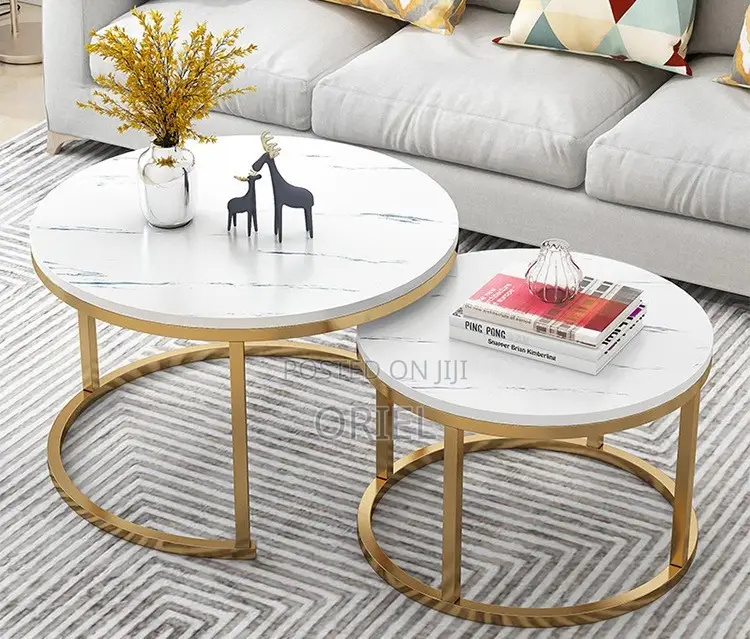 Coffee Table ; Modern Round Set Nesting Coffee Table