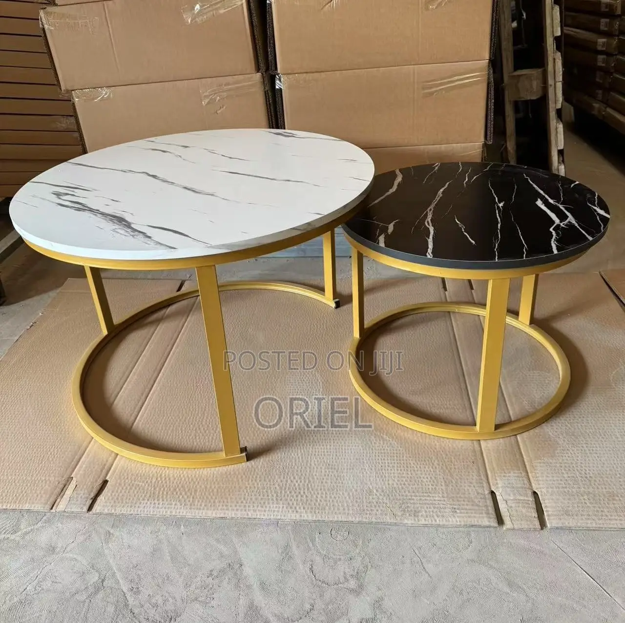 Coffee Table ; Modern Round Set Nesting Coffee Table