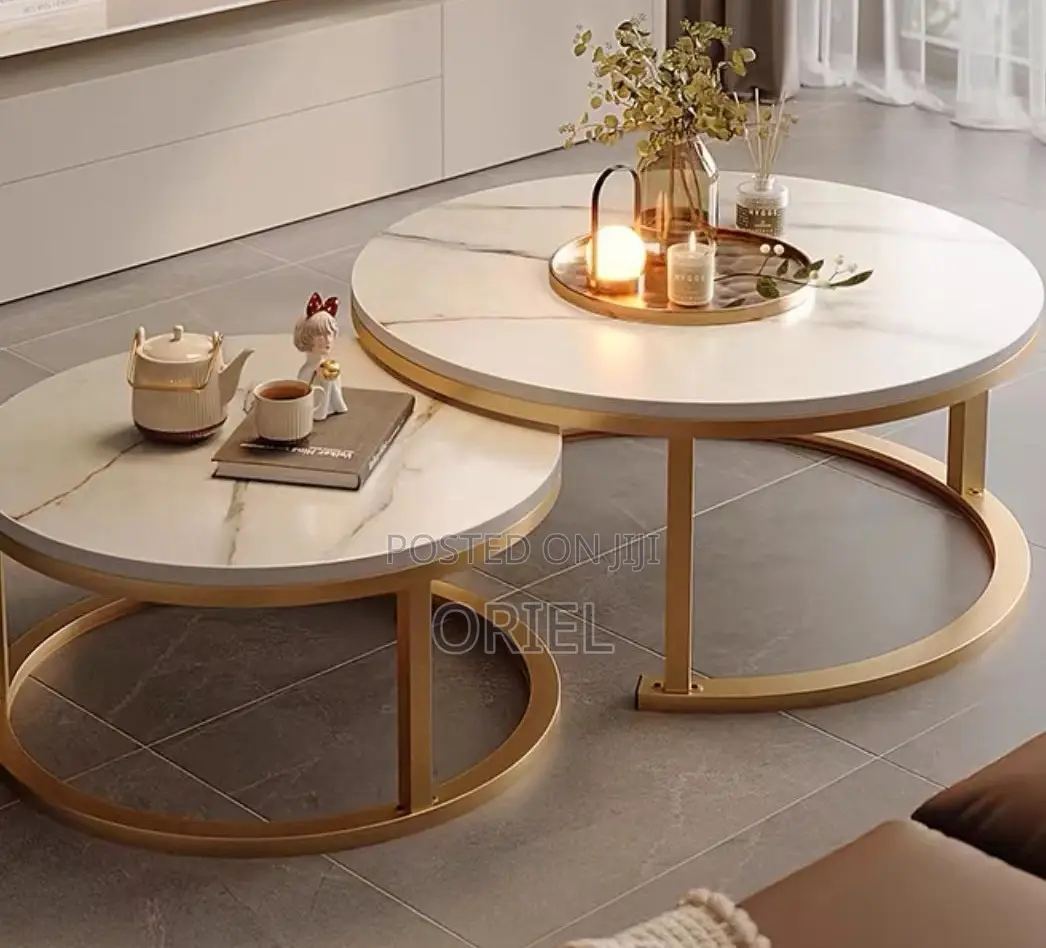 Coffee Table ; Modern Round Set Nesting Coffee Table