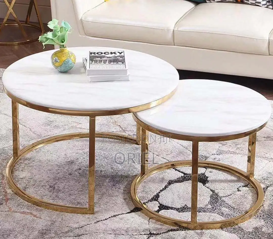 Coffee Table ; Modern Round Set Nesting Coffee Table