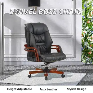 Manager's Executive Leather Upholstered Desk Chair