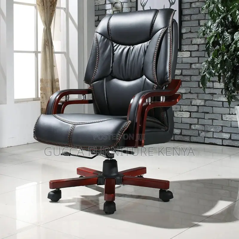 Manager's Executive Leather Upholstered Desk Chair