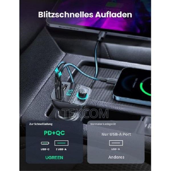Ugreen Bluetooth Car Charger (5.0+Pd+Qc3.0+Usb Flash Drive+Tf)