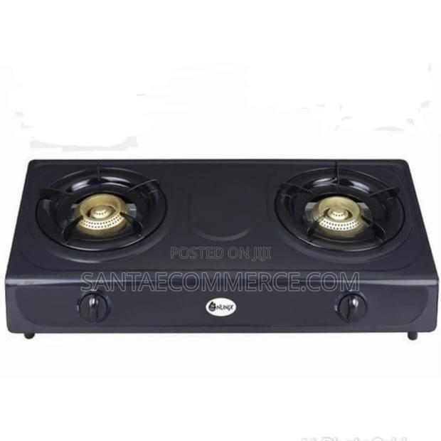 Nunix Ss002 Gas Stove Table Top Stainless Steel Double Burner