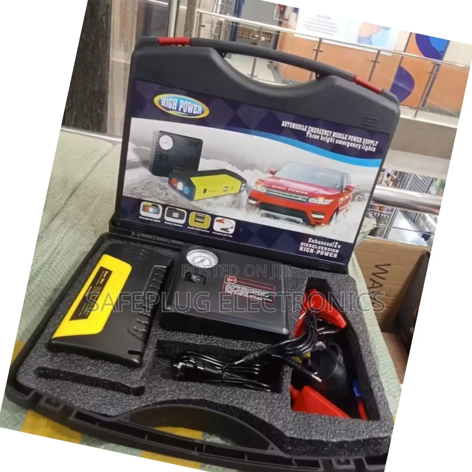 Jump Starter - 220v Kenya Voltage | Boosts Dead Batteries in 3 Seconds