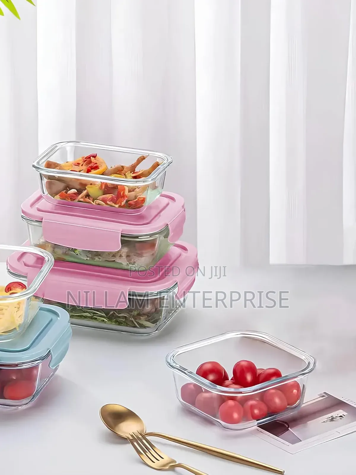 *Borosilicate Glass Food Storage Containers