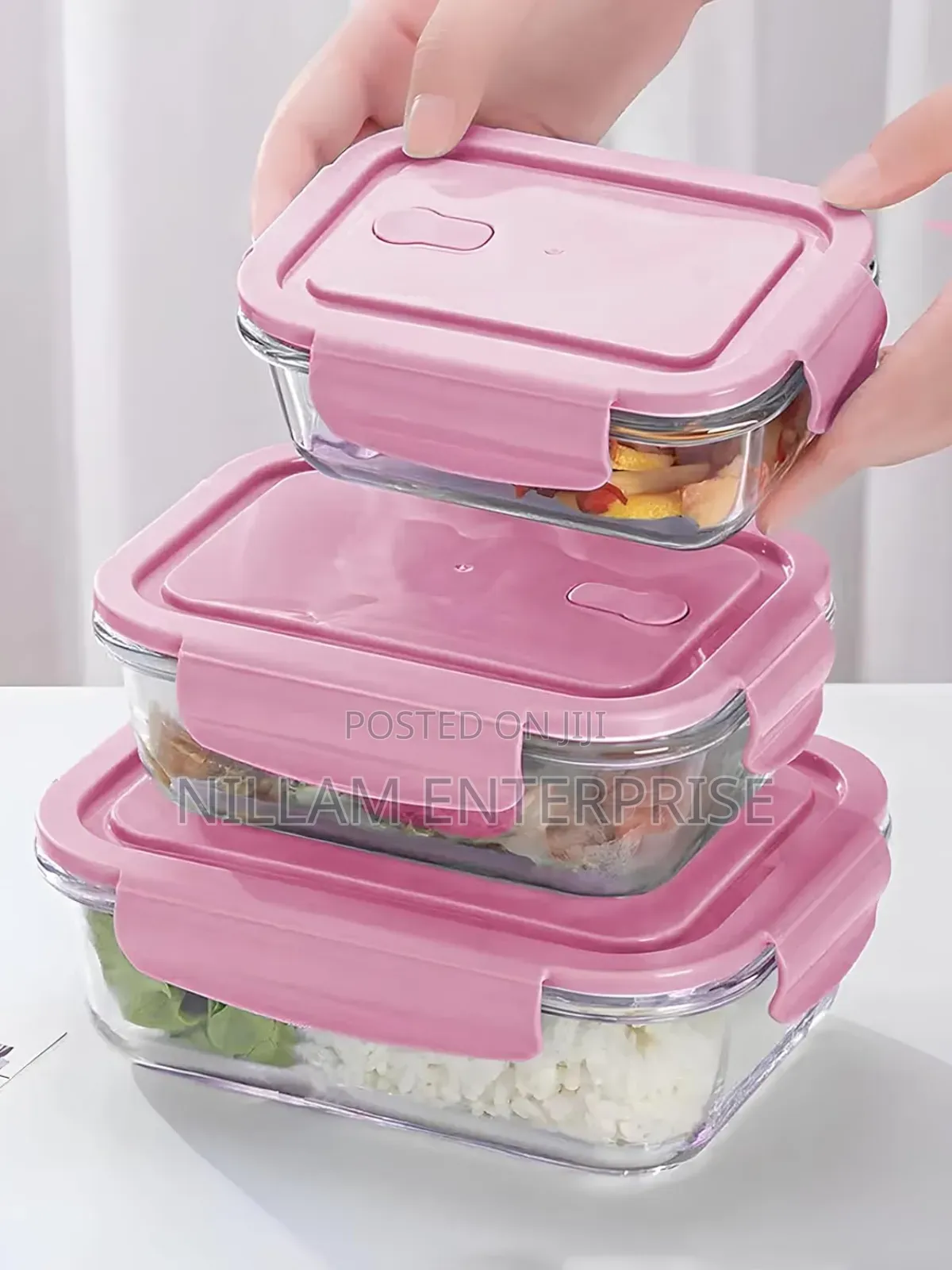 *Borosilicate Glass Food Storage Containers