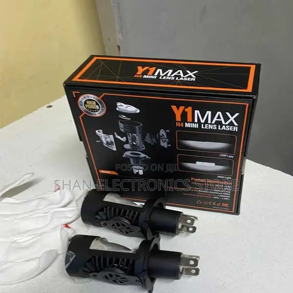 Dual Lens 2x Mini H4/9003 Led Headlight Hi-Low 12000lm Projector