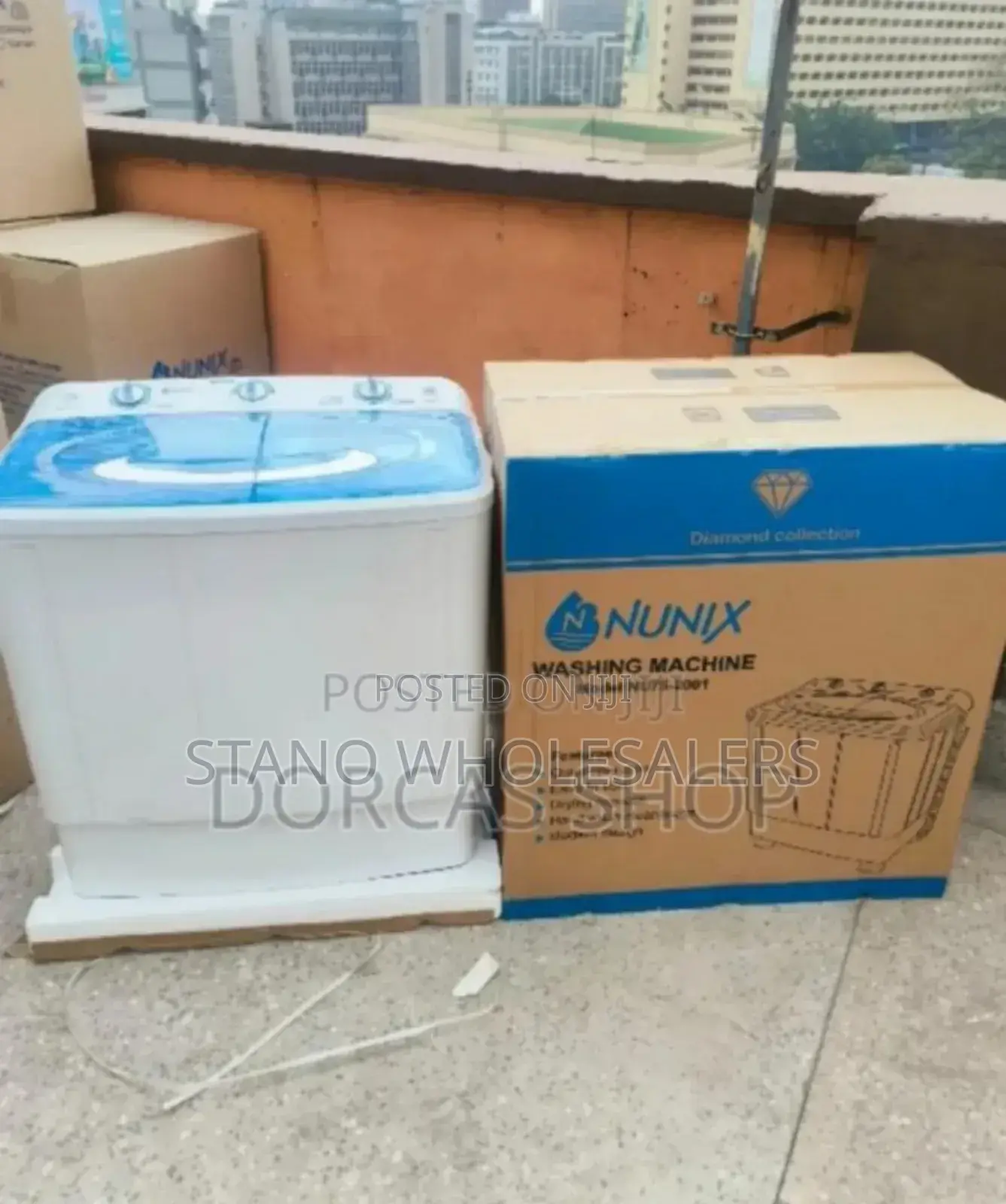 Efficient. White. Nunix 7.5kgs Washing Machine