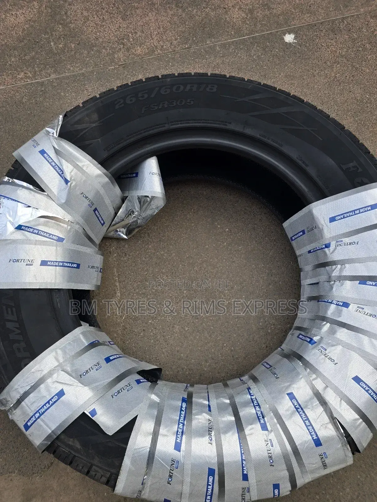 265 /60 R18 Fortune Tyres (All Terrein) Thailand.