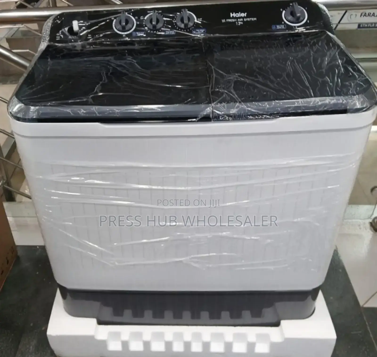 Haier 13kg Semi-Automatic Twin Tub Washing * 