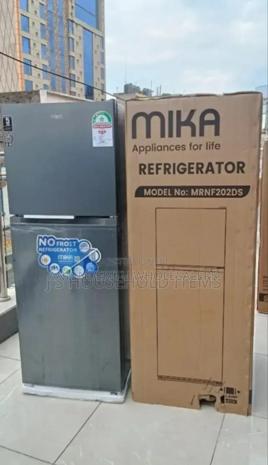 2star Rating. Mika 202litres Refrigerator