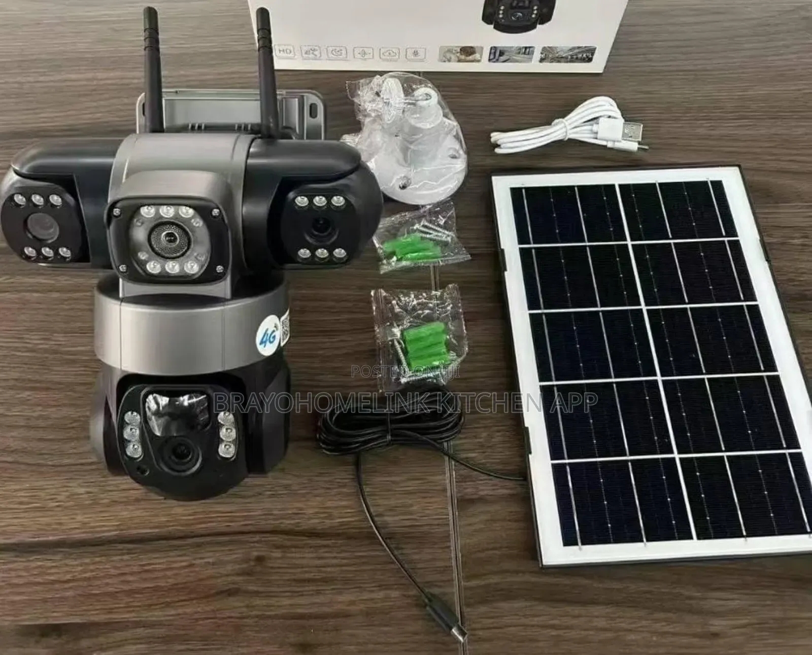 Triple-Lens Solar PTZ Cameras
 4g Solar