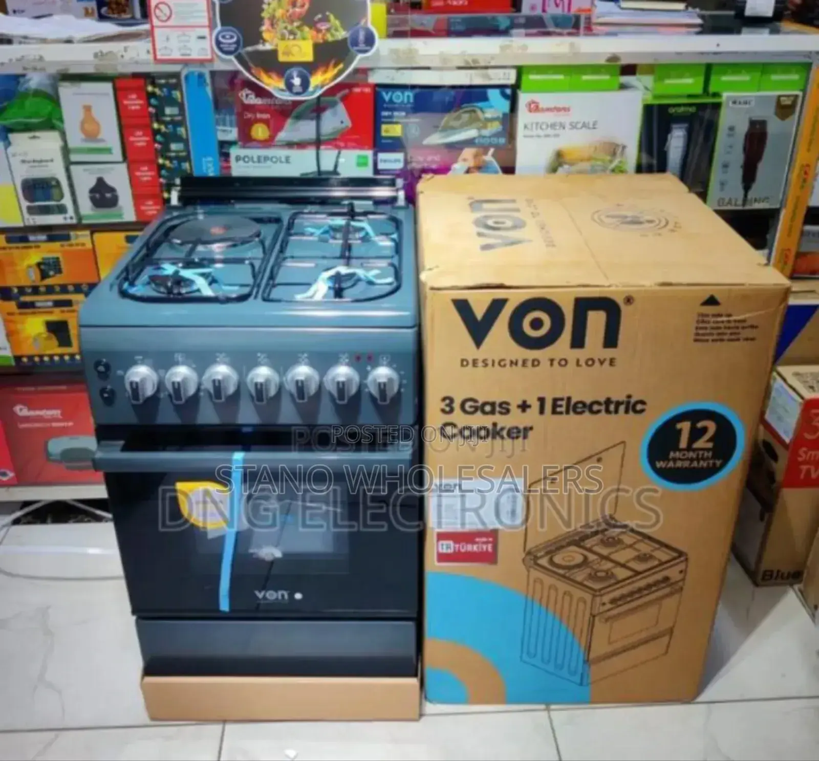 Von 60by60 Cooker. Brand New. 3g Electric Oven