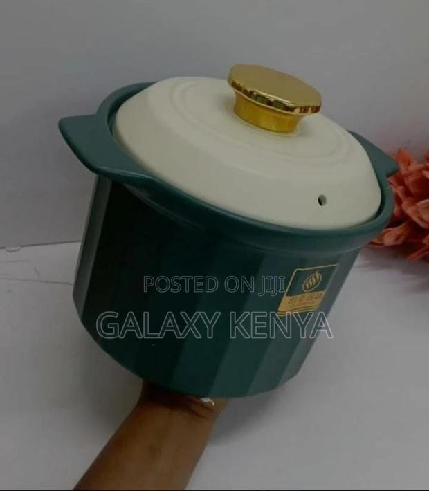 Ceramic Casserole Cooking Pot With Lid - thumbnail 2