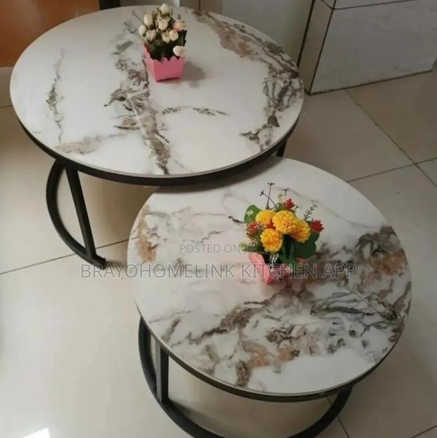 Luxury Pure Marble Top Nesting Coffee Tables