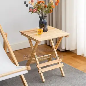 Square, Solid Wood Folding Side / Yard Table.