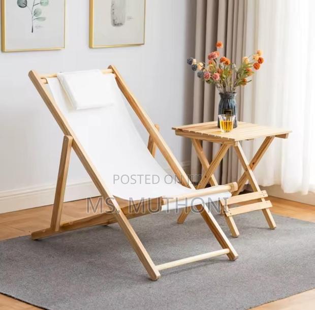 Outdoor/Balcony Folding Wooden Chair - main view