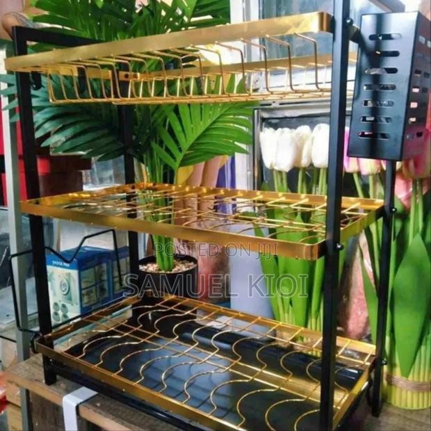 3tier Golden Dishrack - main view