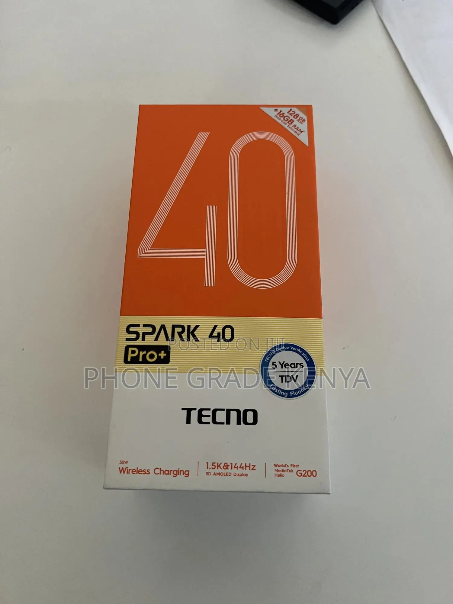 New Tecno Spark 40 Pro+ 128 GB White