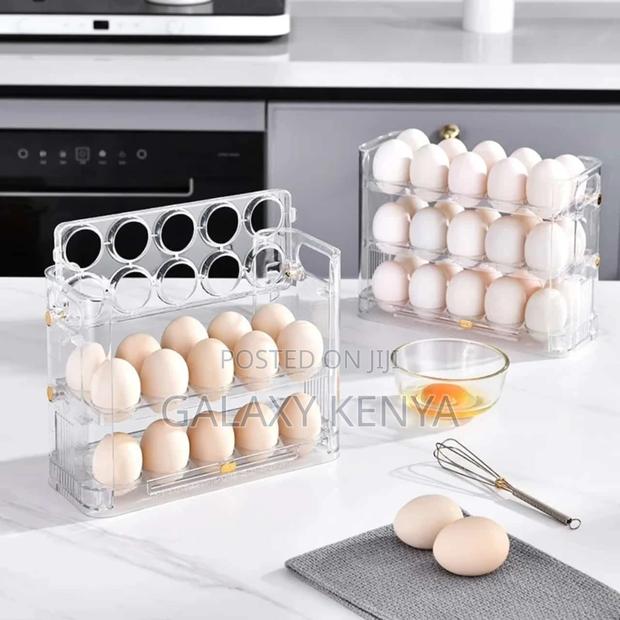 Autoflip Fridge Egg Storage Plastic Box - thumbnail 2