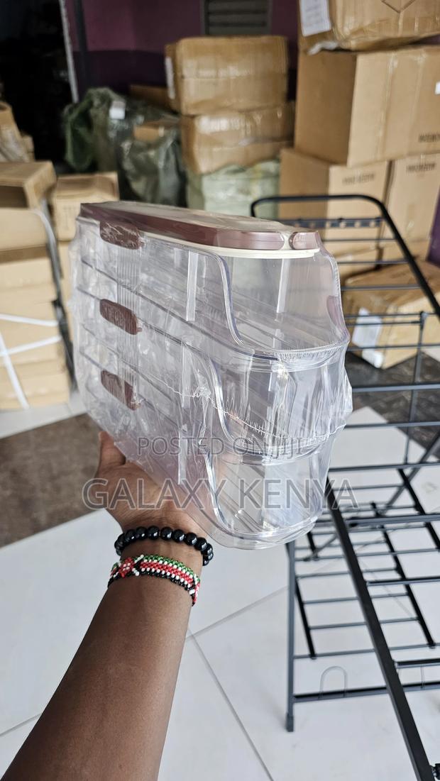 Acrylic Stackable Automatic Sliding/Rolling Egg Storage Box/Egg Tray - thumbnail 4