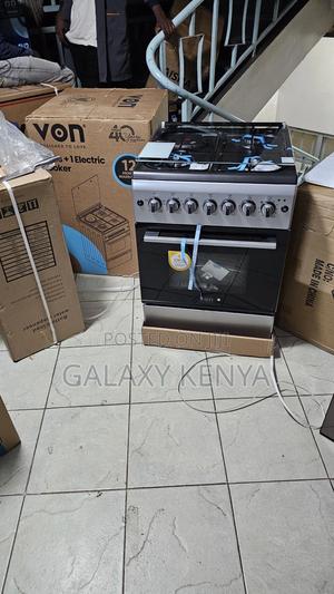Von Cooker 3 Gas + 1 Electric - Vcf553141nfs, Silver - thumbnail 2