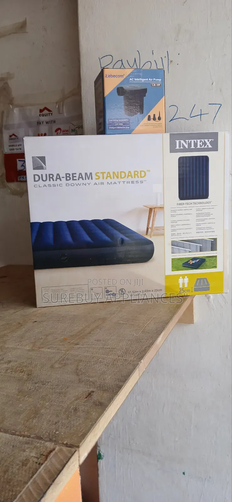 Intex 5 Ft×6 Ft Premium Air Bed Mattress