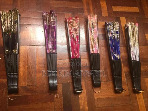 Hand Fans Fabric With Plastic Trimmings High Quality - thumbnail 8