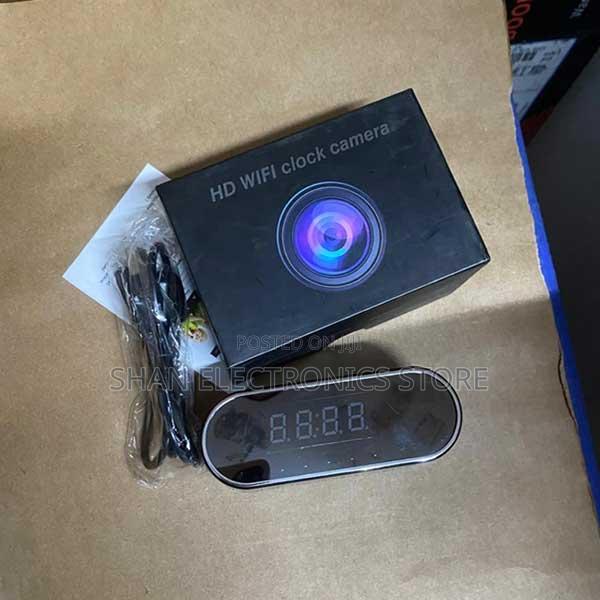 Adjustable Zoom Wide-Angle Lens Table Clock 1080p Hd Wifi Clock - main view