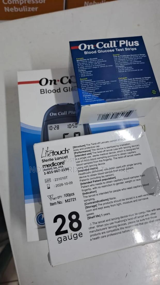 Glucometers Machine+Strips + Lancets