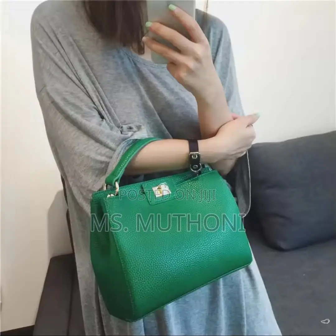 Minimalist Taupe Faux Leather Top-Handle Handbag