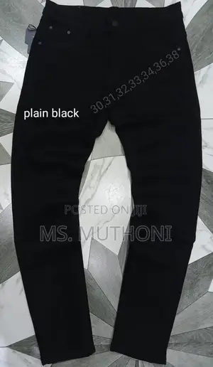 Plain Black and White Jeans Size 30-36