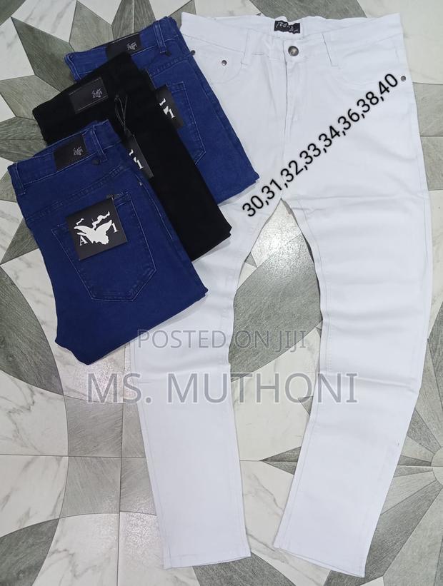 Plain Black and White Jeans Size 30-36