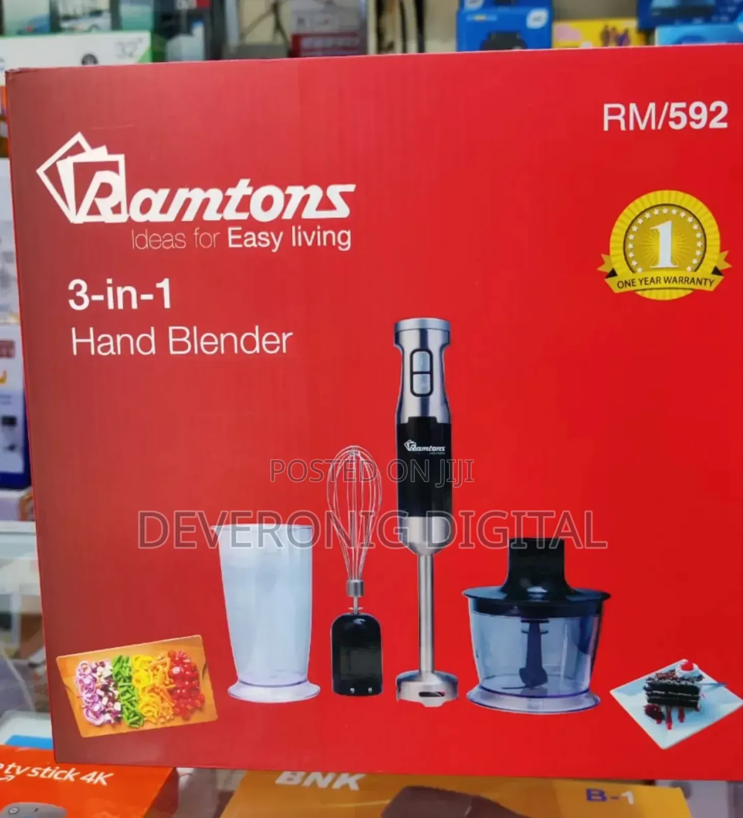 *Ramtons 3in1 Hand Blender Rm592