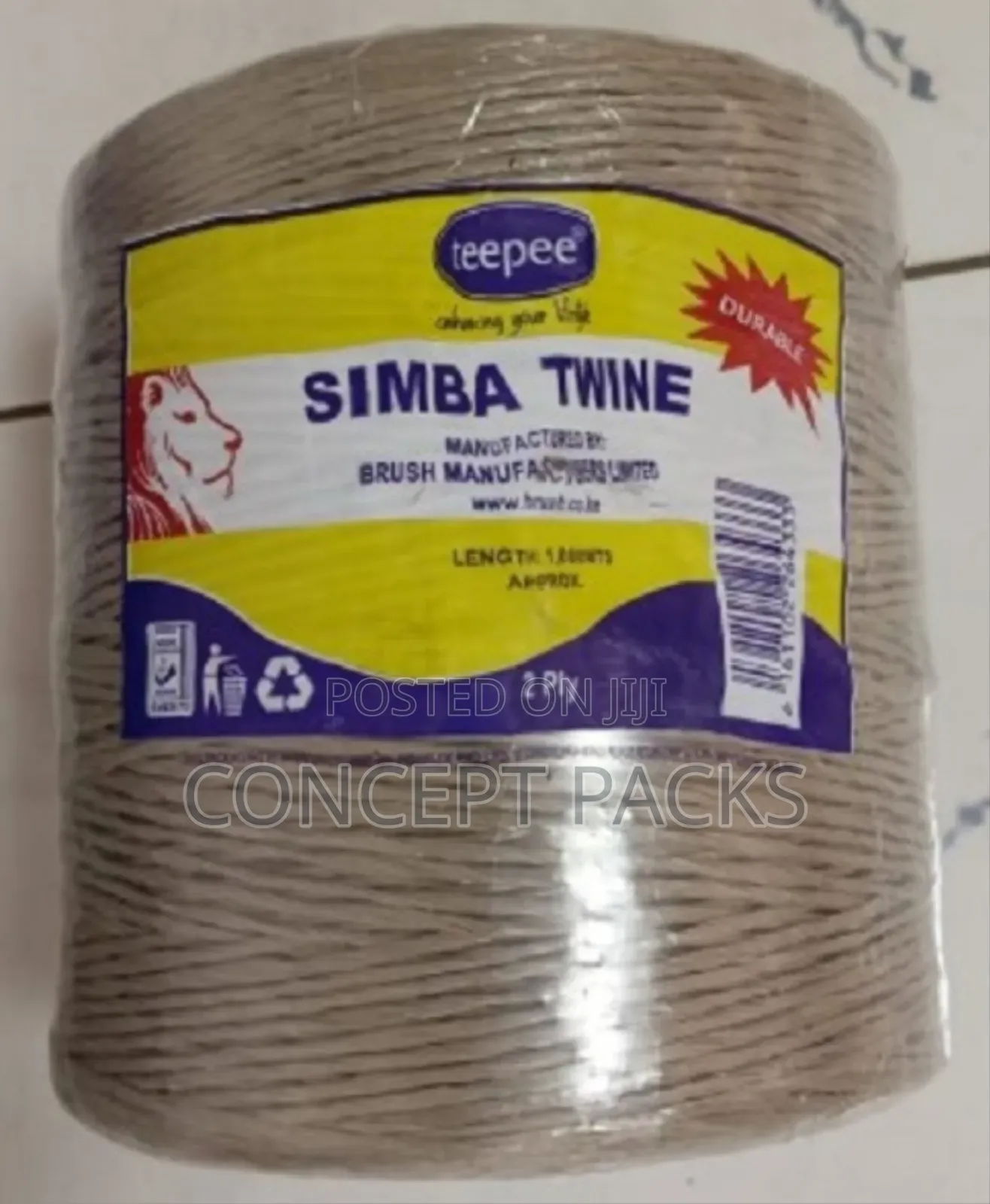 1000mtrs Brown Simba 2ply Twine.