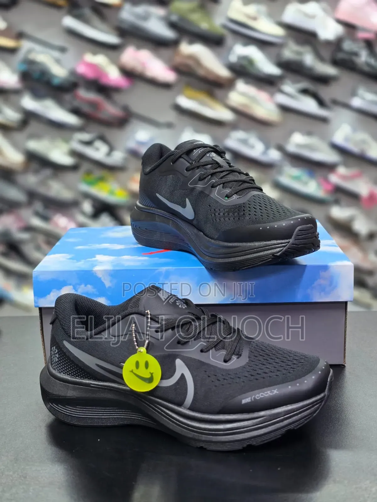 All Black Nike Vomero 18 Road Running Shoe