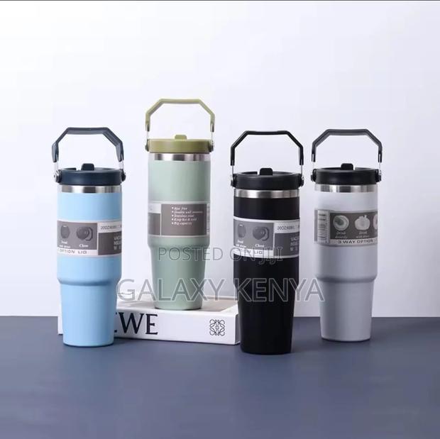 890ml Thermal Coffee Cup/Thermos /Water Bottle/Themal Mug With Handle - thumbnail 2