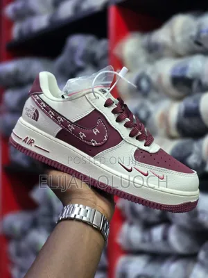 Custom Nike Air Force 1 Low Sneakers, "Maroon