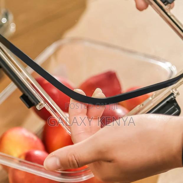 4pc Set Transparent Sealed Refrigerator Large Capacity Food Containers - thumbnail 3