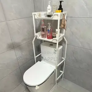 Over the Toilet / Bathroom Organizer With Organizing Basket