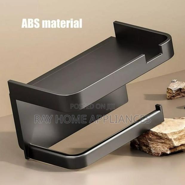 Punch Free Wall Mounted Tissue / Storage Rack Tissue or Soap Rack - thumbnail 3