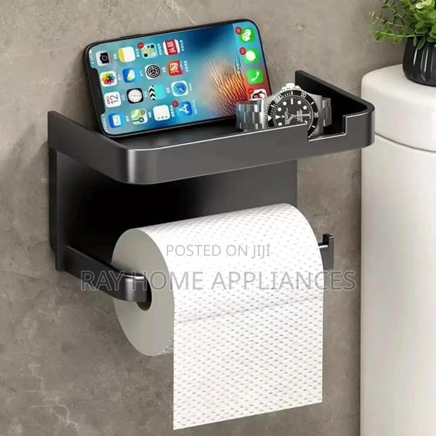 Punch Free Wall Mounted Tissue / Storage Rack Tissue or Soap Rack - thumbnail 4