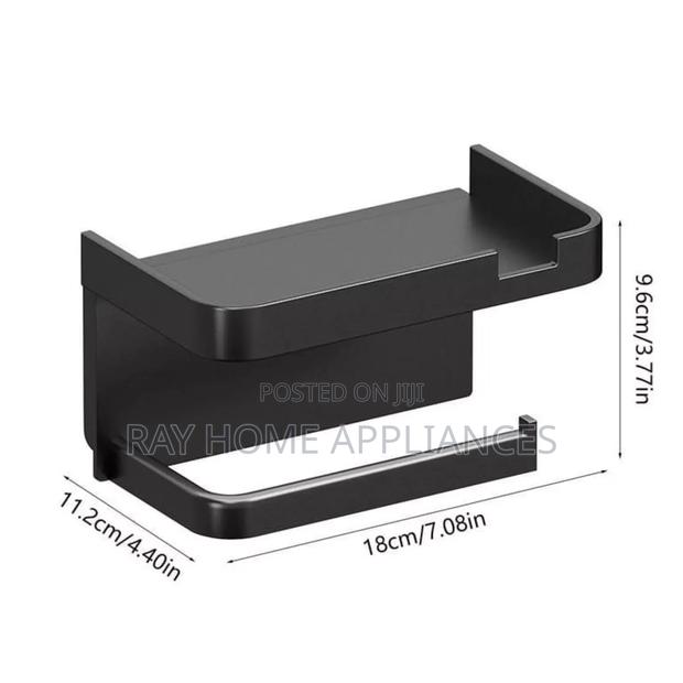 Punch Free Wall Mounted Tissue / Storage Rack Tissue or Soap Rack - thumbnail 5