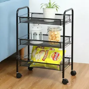 3 Layer Multifunctional Mesh Design Storage Trolley