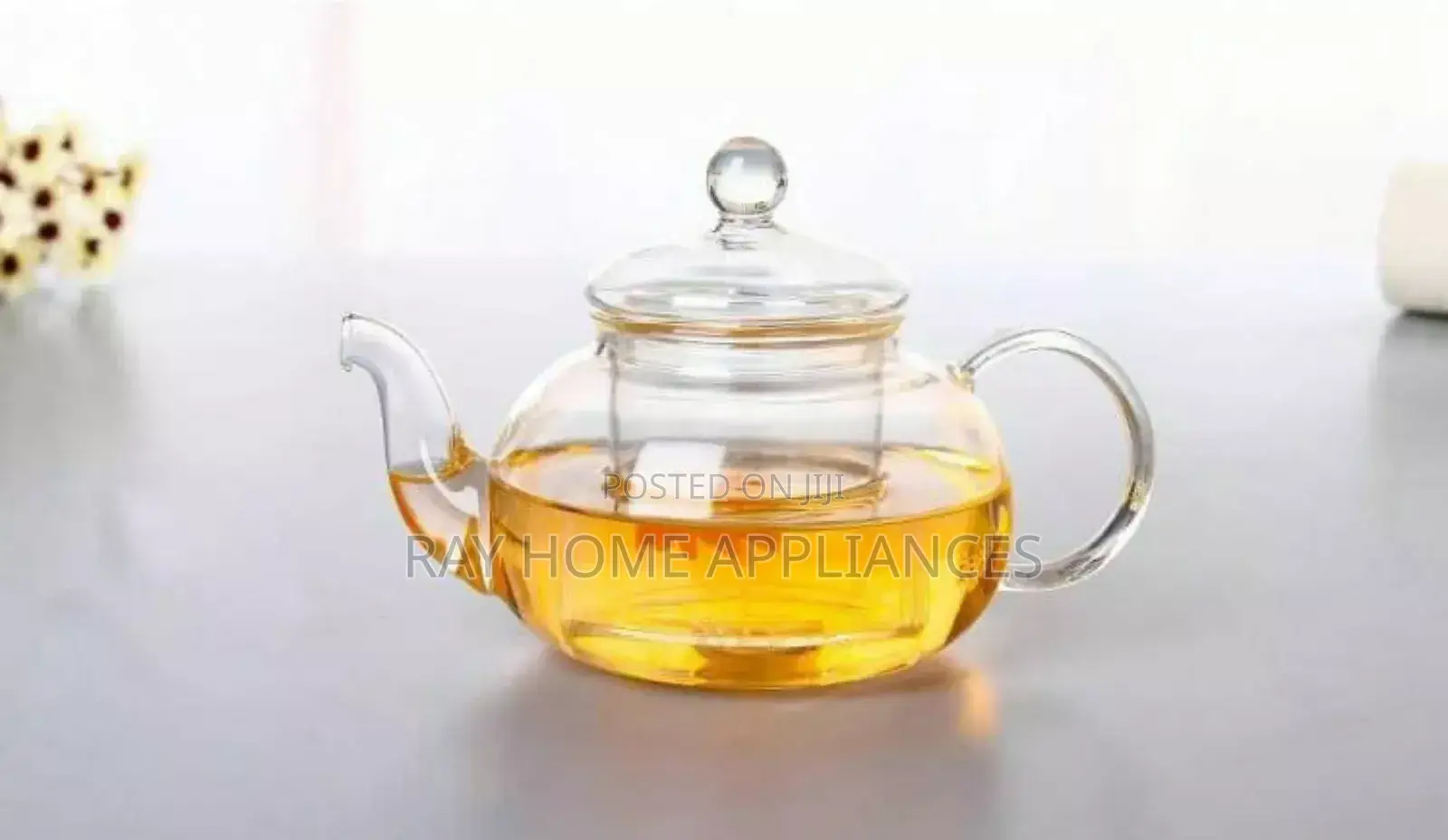 High Borosilicate Glass Tea/Coffeepot Steel Glass Filter Infuser 800ml