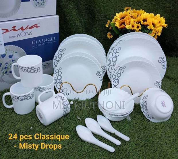 Diva 24 PCS Classique Mystrio Black Dinnerware Set. - thumbnail 4
