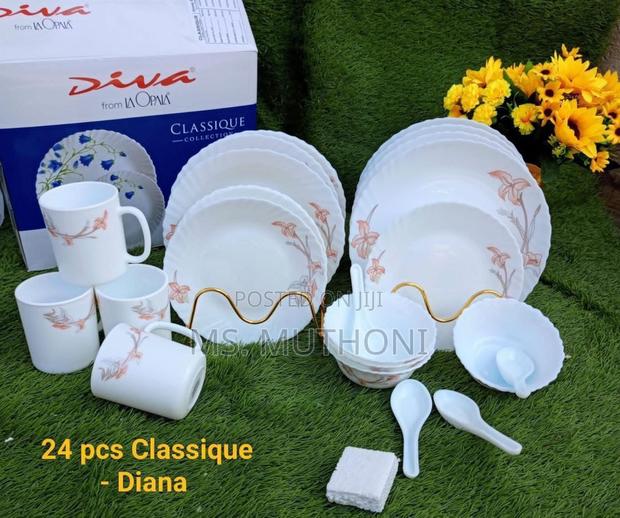 Diva 24 PCS Classique Mystrio Black Dinnerware Set. - thumbnail 7