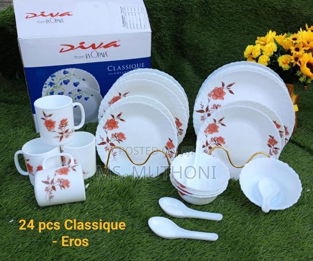 Diva 24 PCS Classique Mystrio Black Dinnerware Set. - thumbnail 6